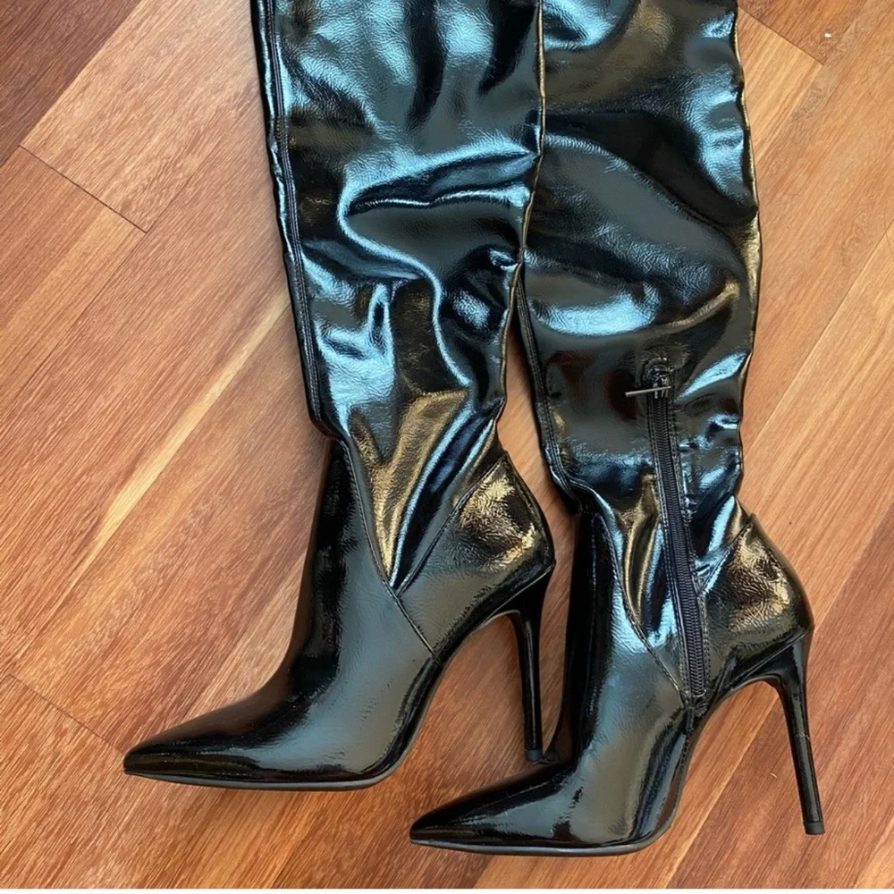 Jessica Simpson thigh high leather boot